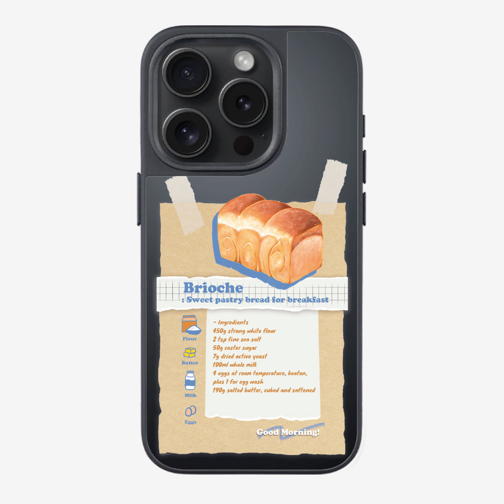 Brioche Bread Recipe Memo Phone Case