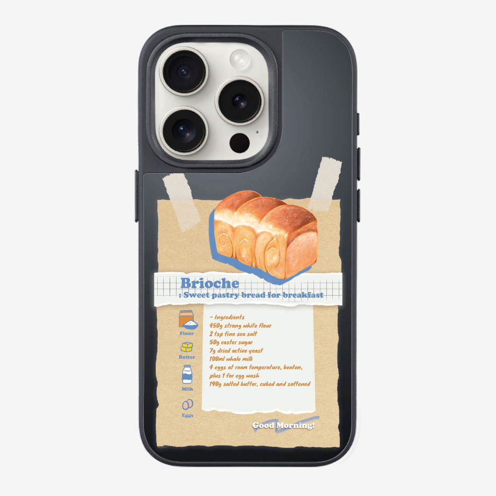 Brioche Bread Recipe Memo Phone Case