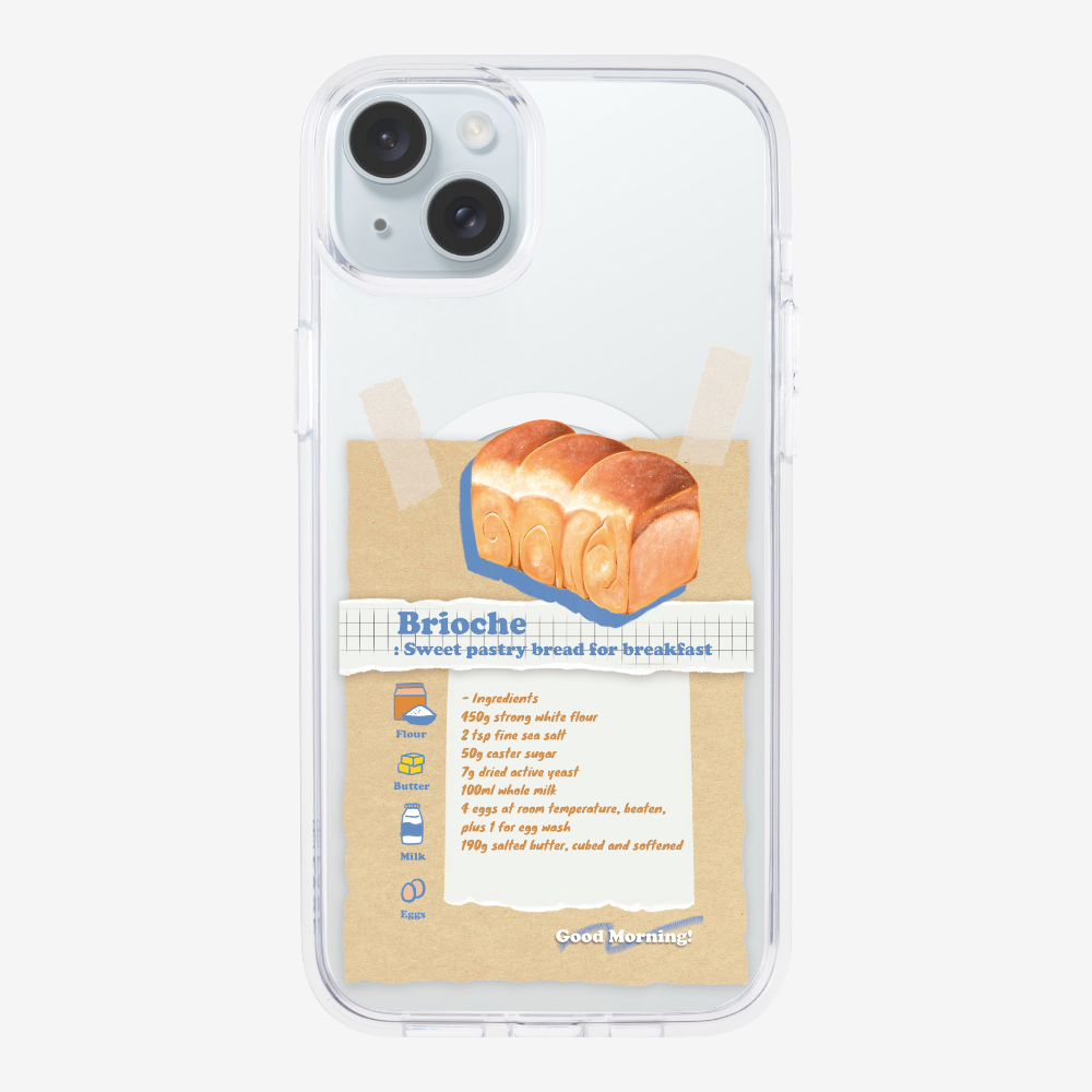 Brioche Bread Recipe Memo Phone Case