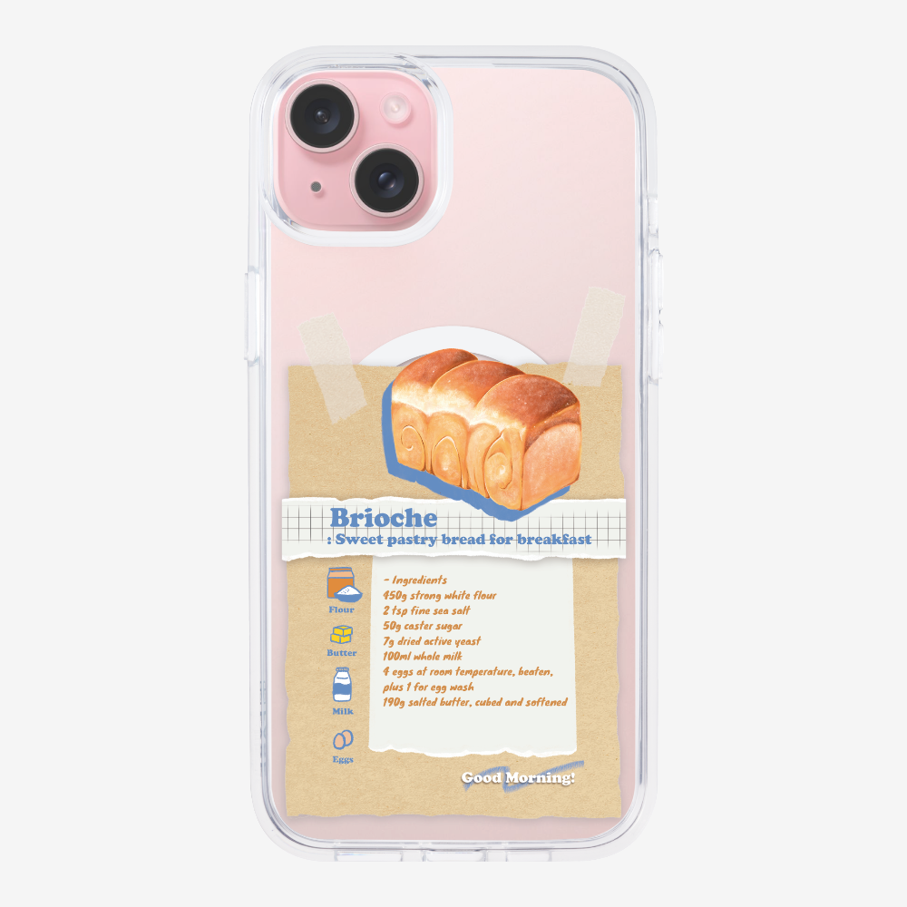 Brioche Bread Recipe Memo Phone Case