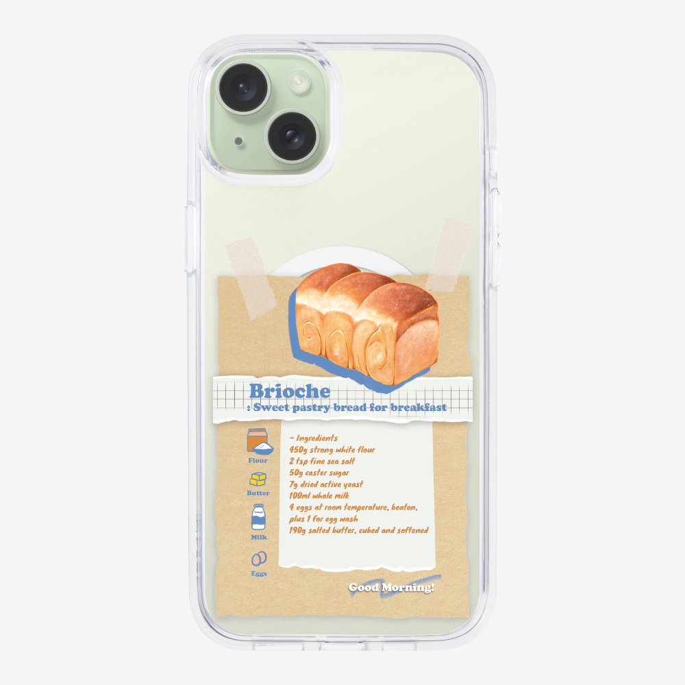 Brioche Bread Recipe Memo Phone Case