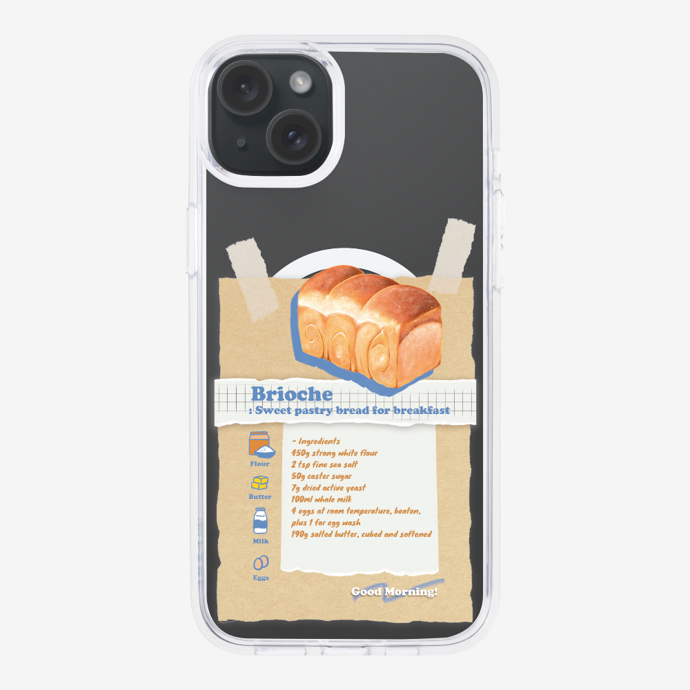 Brioche Bread Recipe Memo Phone Case