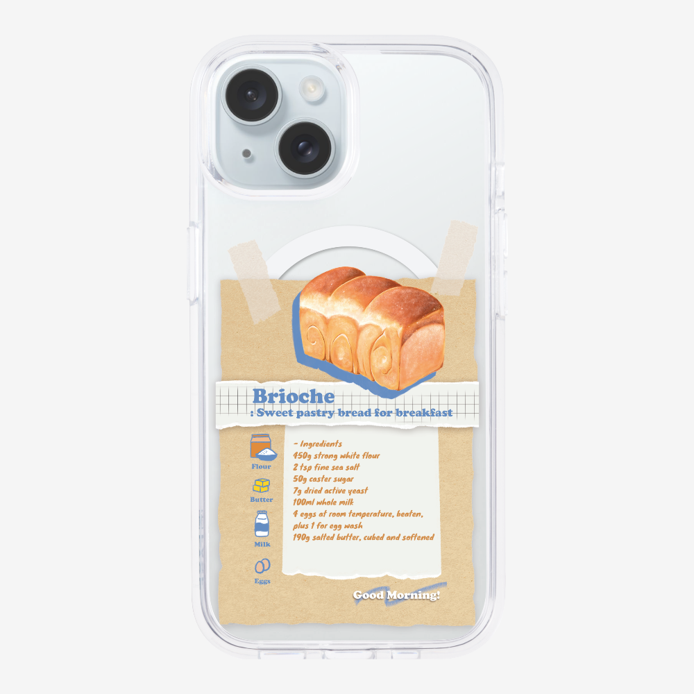 Brioche Bread Recipe Memo Phone Case