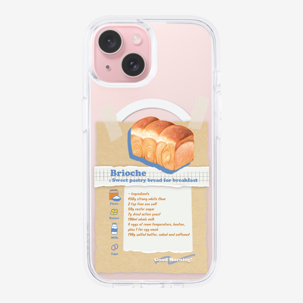 Brioche Bread Recipe Memo Phone Case