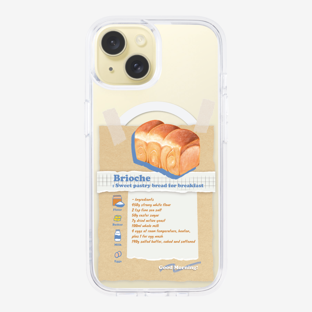 Brioche Bread Recipe Memo Phone Case