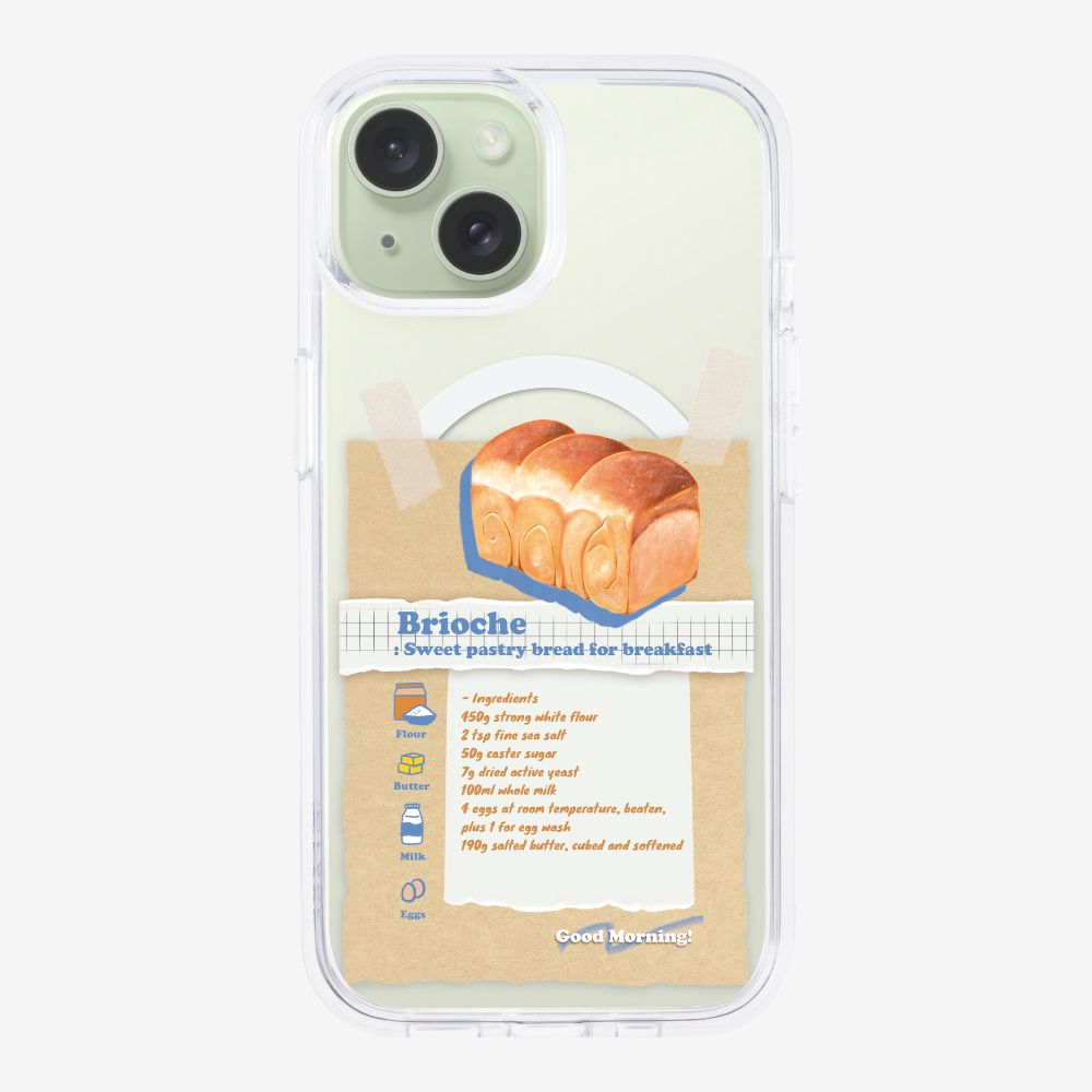 Brioche Bread Recipe Memo Phone Case