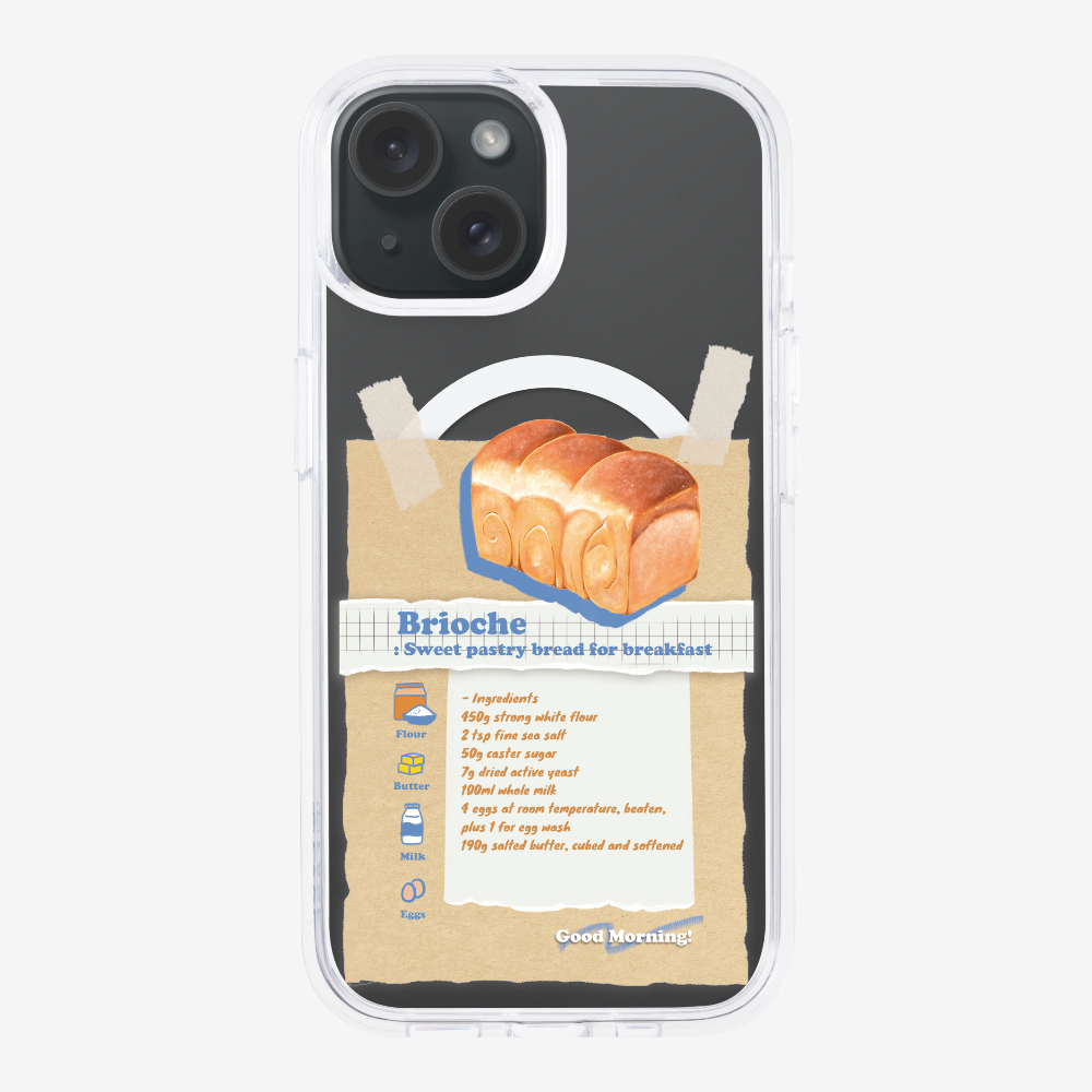 Brioche Bread Recipe Memo Phone Case