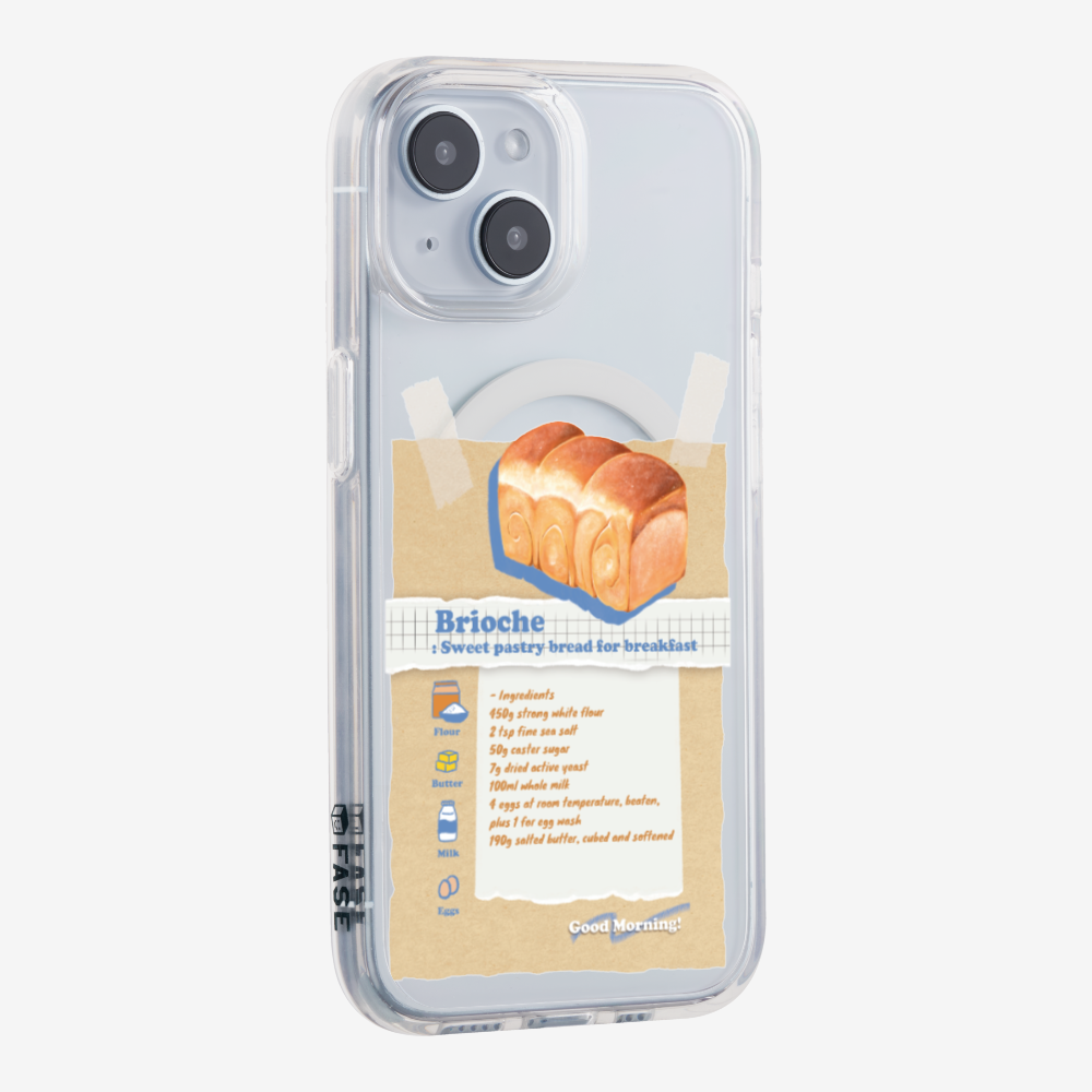 Brioche Bread Recipe Memo Phone Case