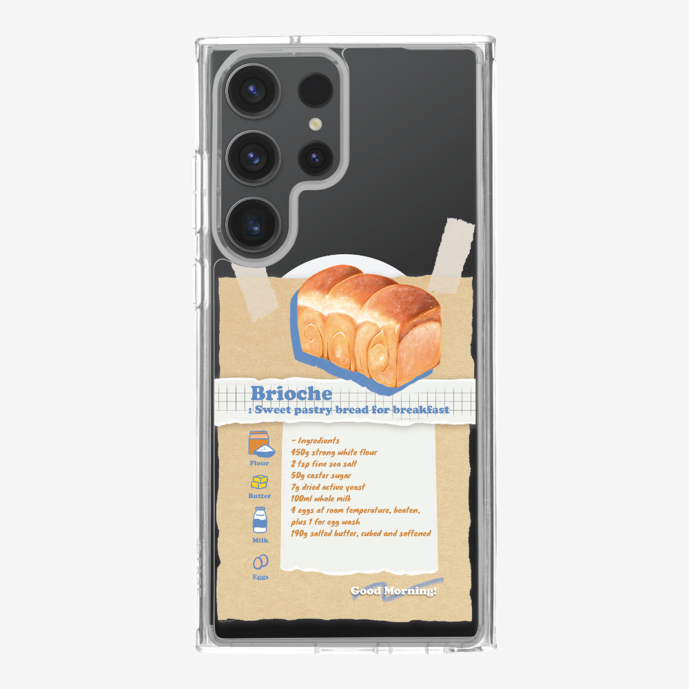 Brioche Bread Recipe Memo Phone Case