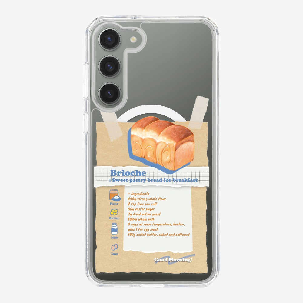 Brioche Bread Recipe Memo Phone Case