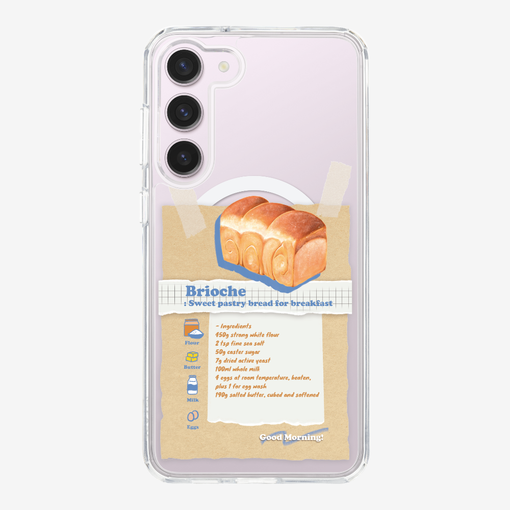 Brioche Bread Recipe Memo Phone Case