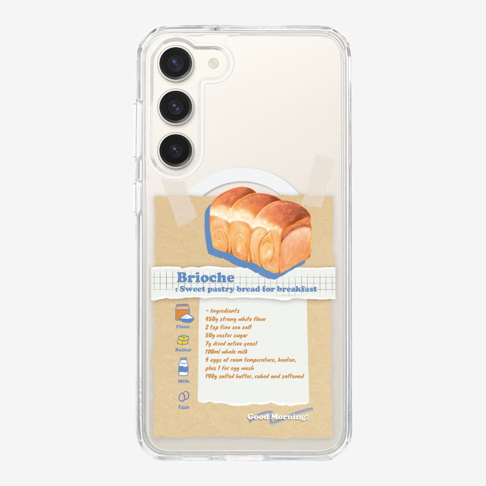 Brioche Bread Recipe Memo Phone Case