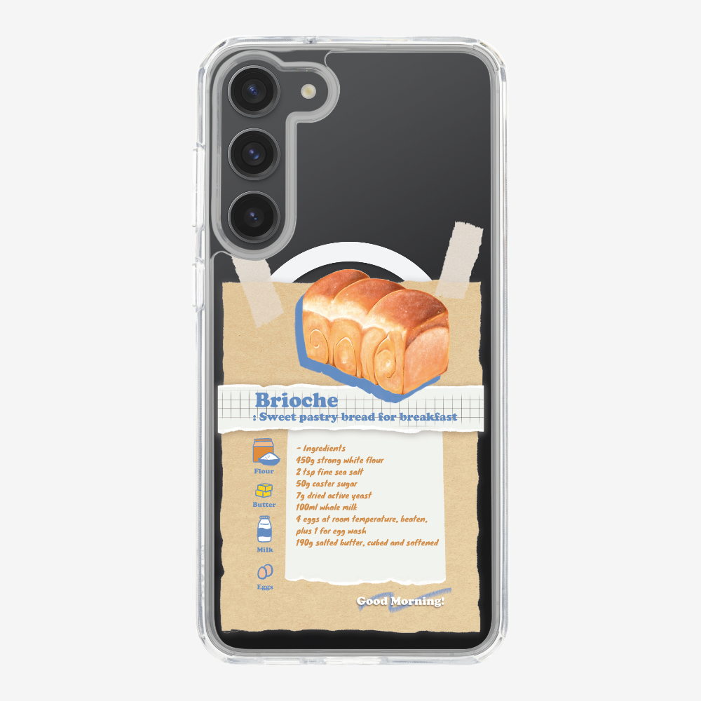 Brioche Bread Recipe Memo Phone Case