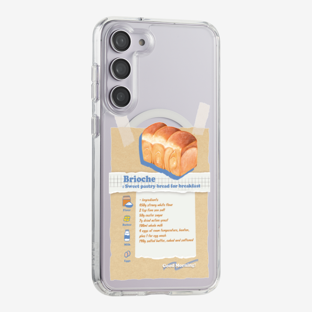 Brioche Bread Recipe Memo Phone Case