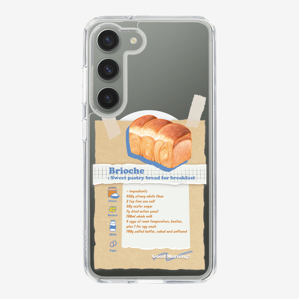 Brioche Bread Recipe Memo Phone Case