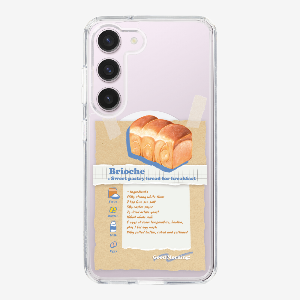 Brioche Bread Recipe Memo Phone Case