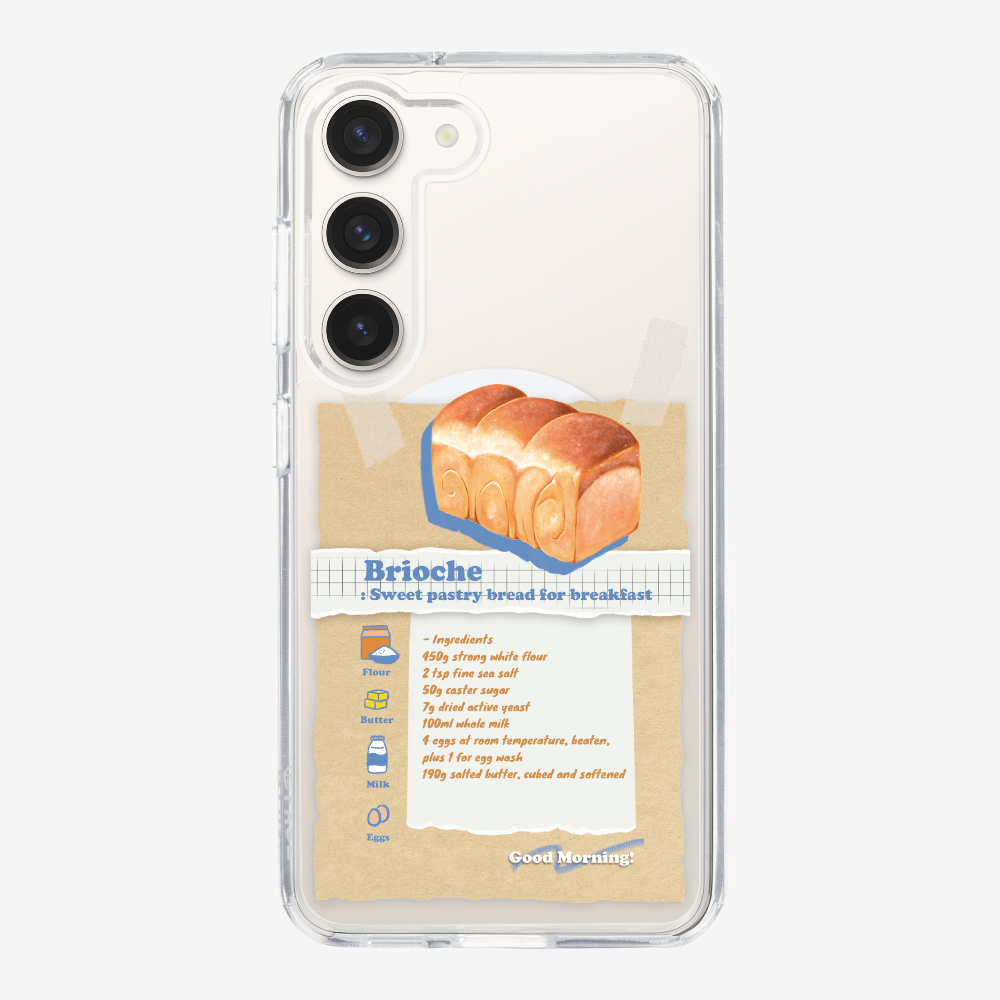 Brioche Bread Recipe Memo Phone Case