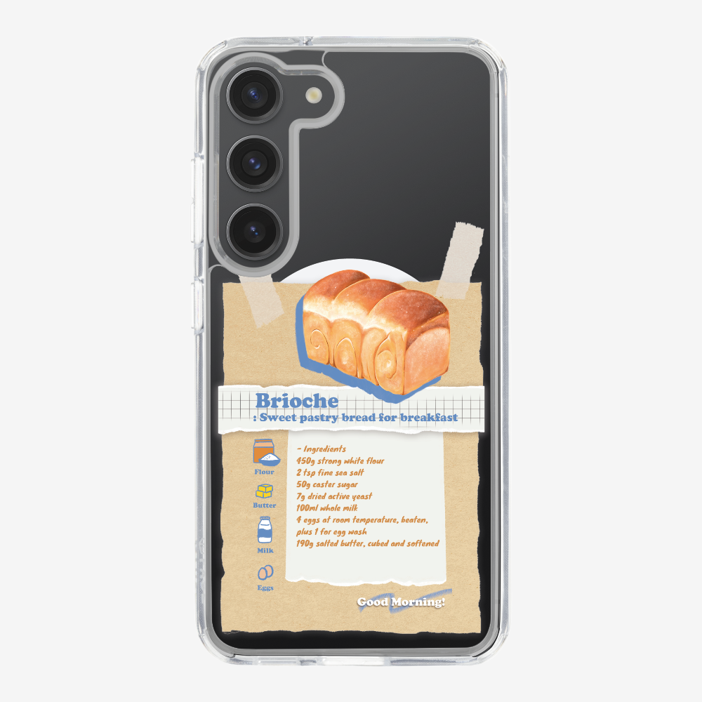 Brioche Bread Recipe Memo Phone Case