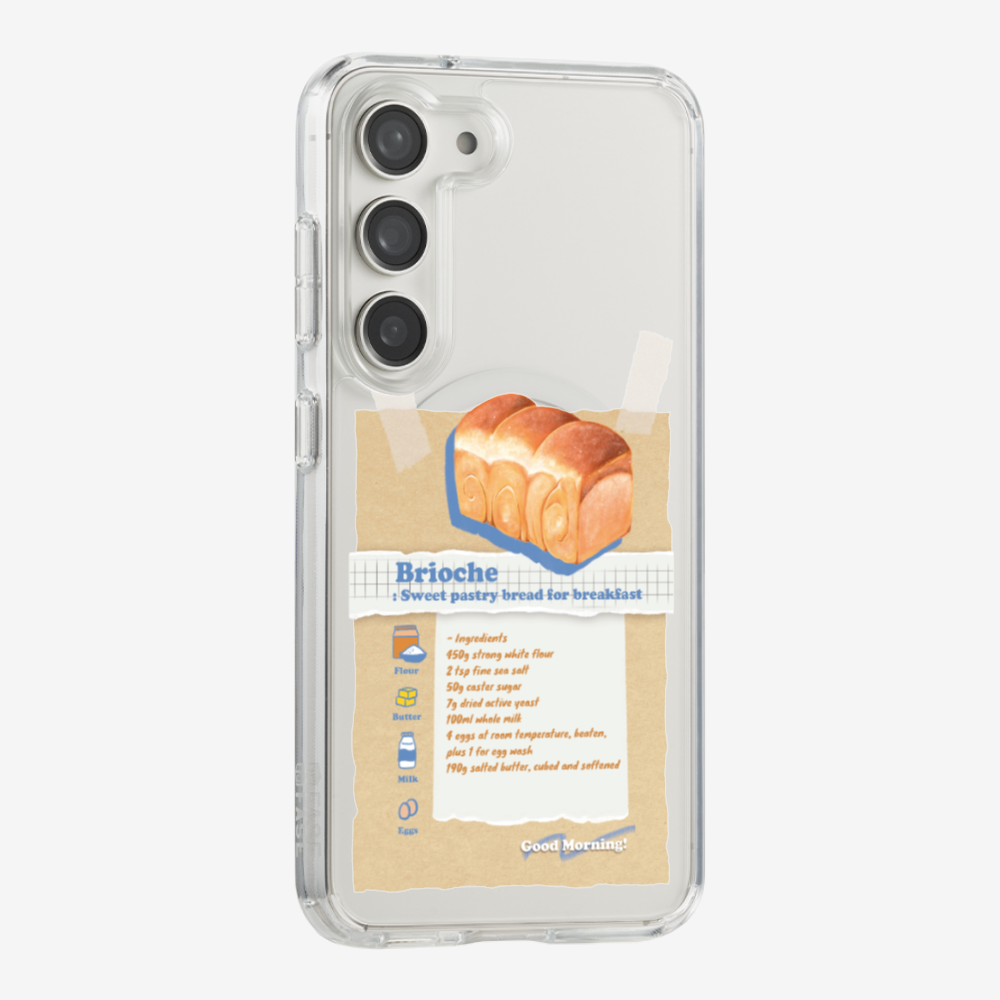 Brioche Bread Recipe Memo Phone Case