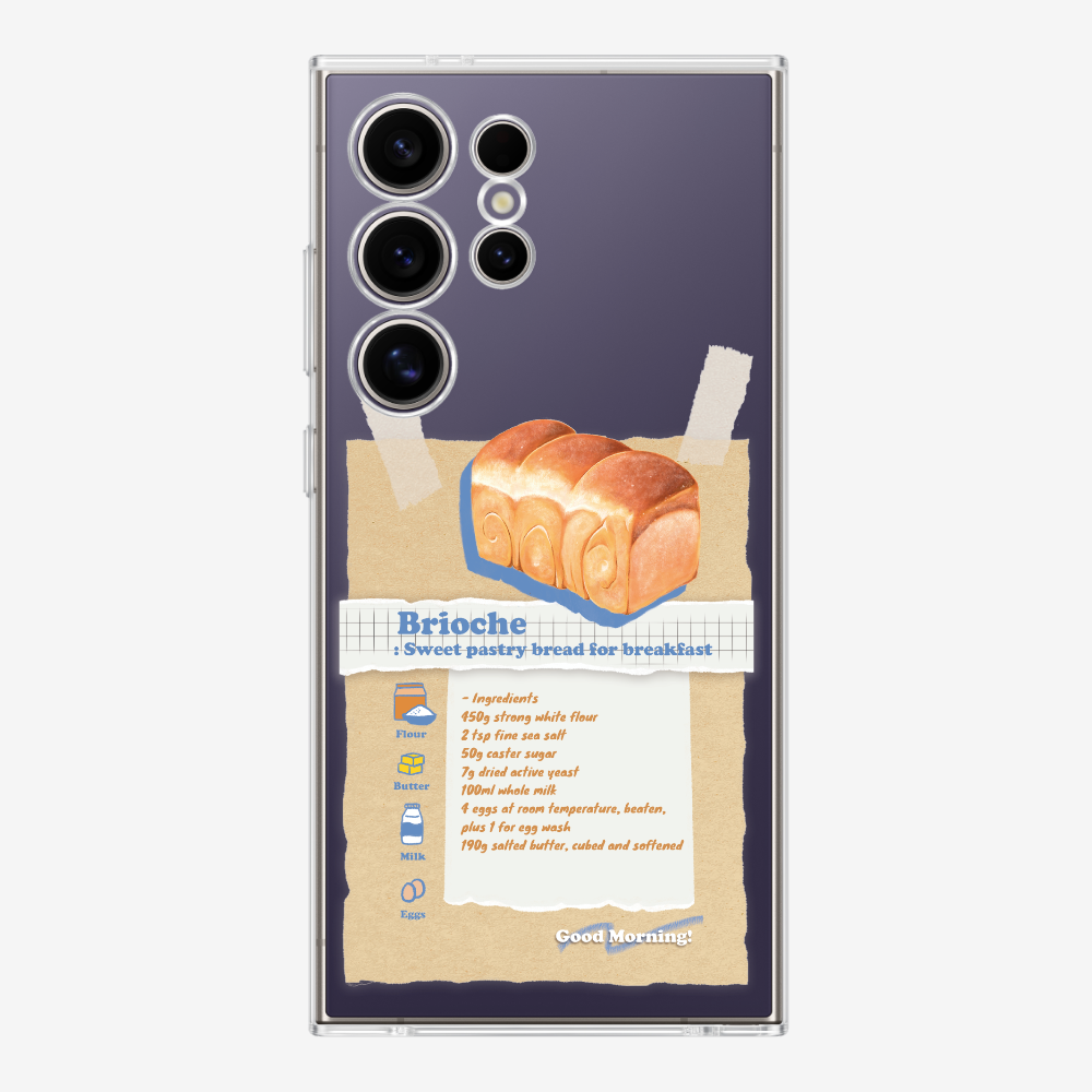 Brioche Bread Recipe Memo Phone Case