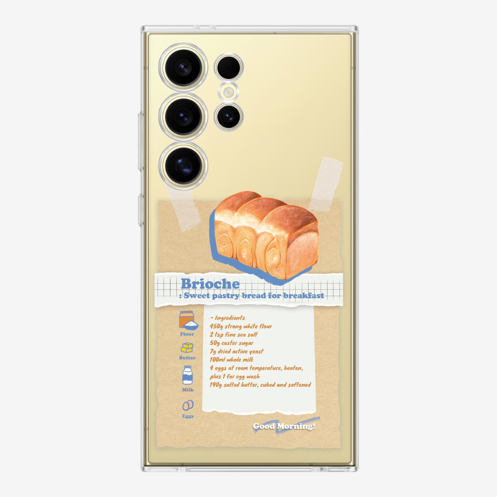 Brioche Bread Recipe Memo Phone Case