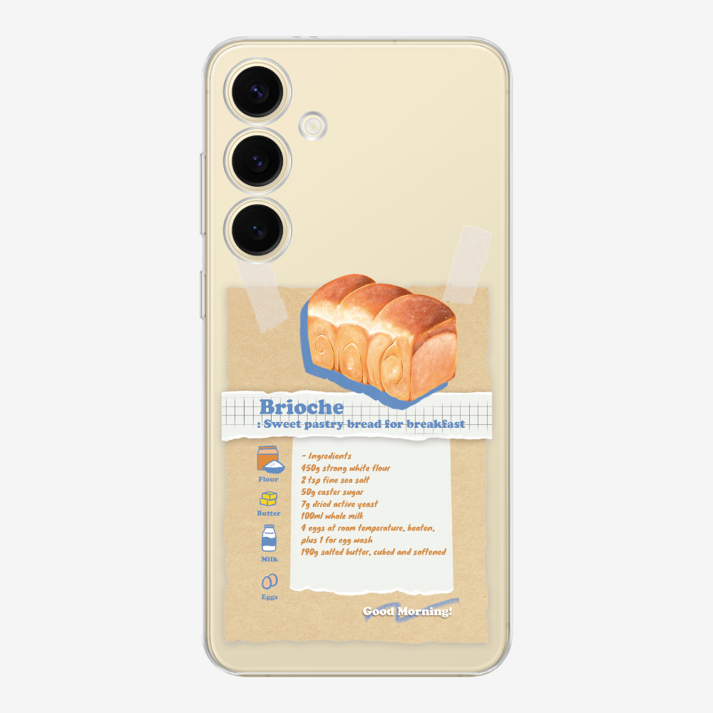 Brioche Bread Recipe Memo Phone Case