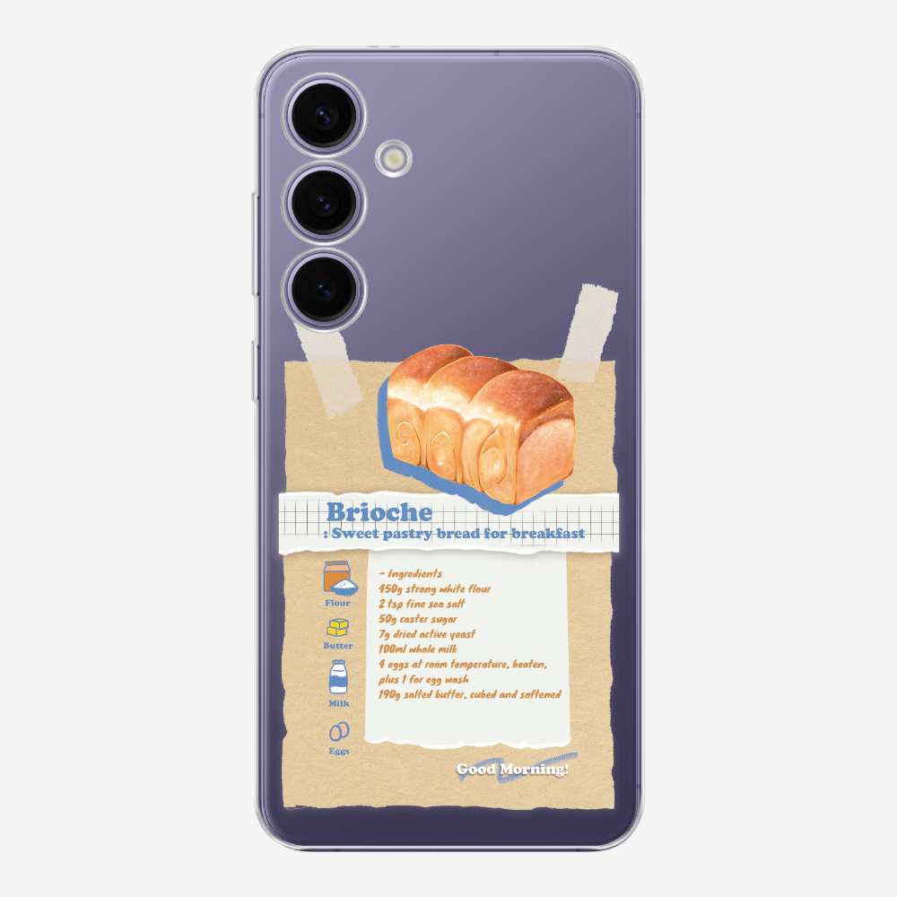 Brioche Bread Recipe Memo Phone Case