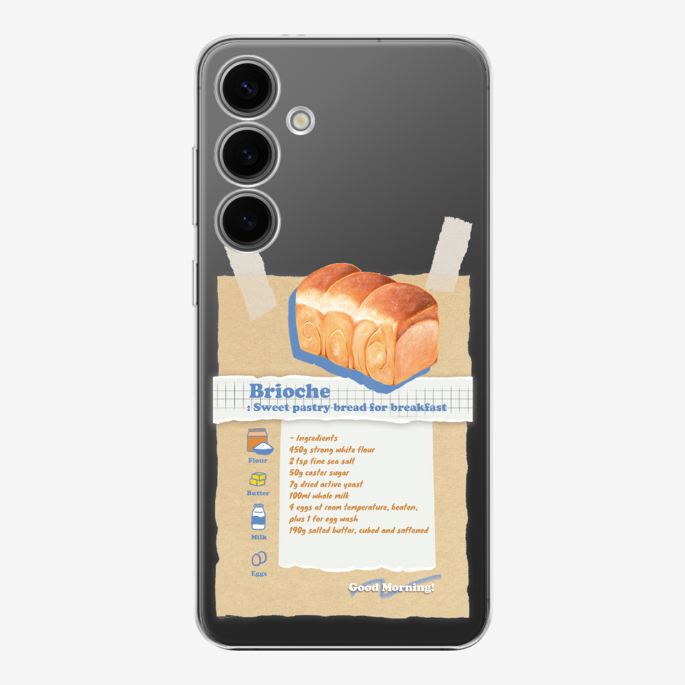 Brioche Bread Recipe Memo Phone Case