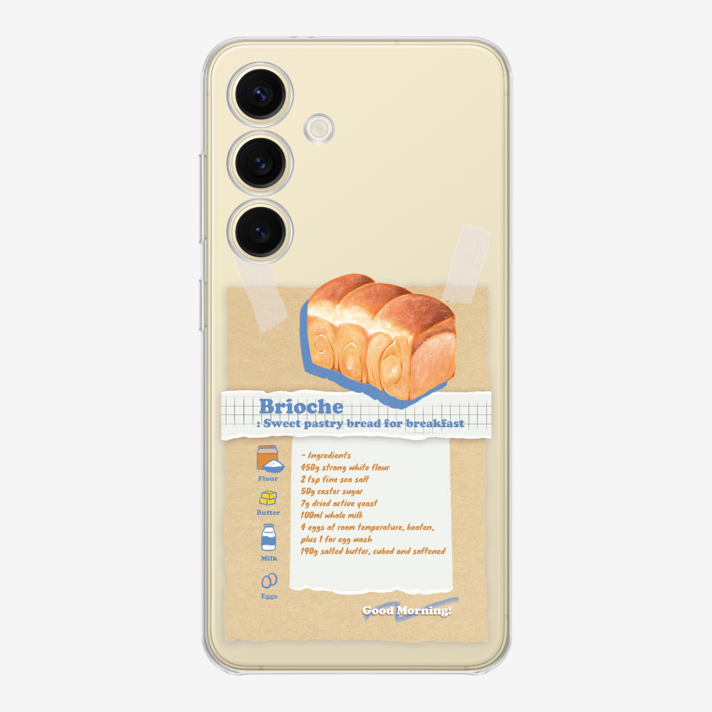 Brioche Bread Recipe Memo Phone Case