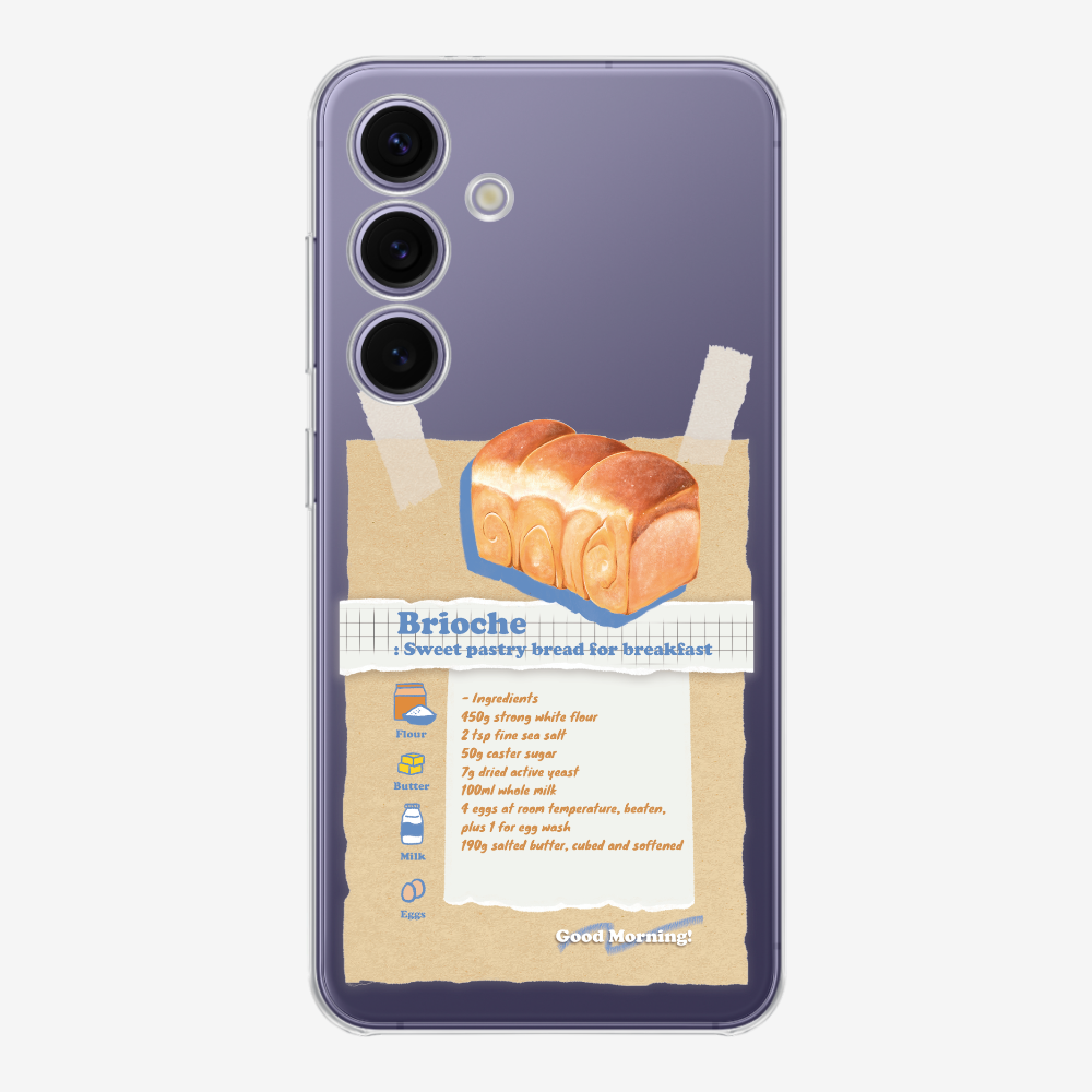 Brioche Bread Recipe Memo Phone Case