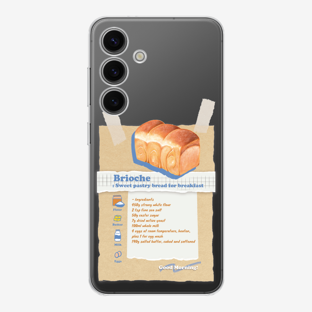 Brioche Bread Recipe Memo Phone Case