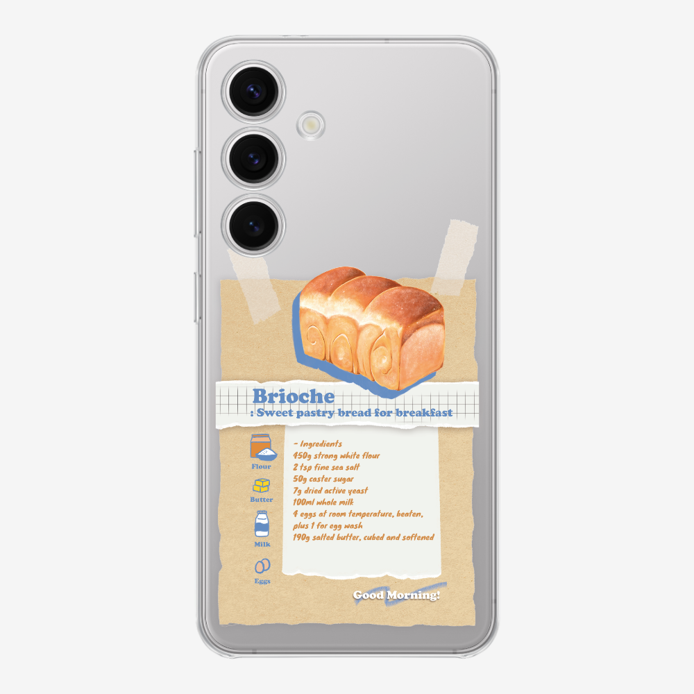 Brioche Bread Recipe Memo Phone Case