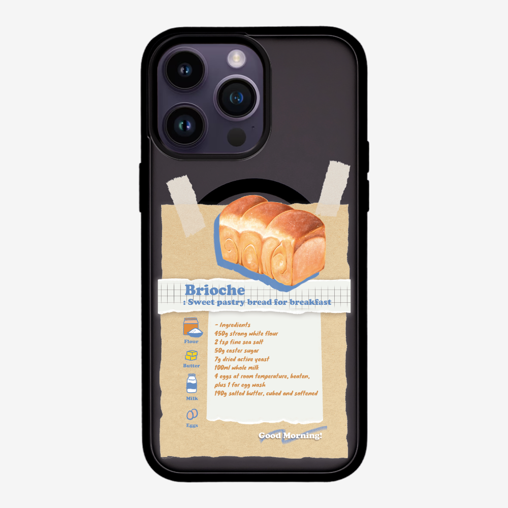 Brioche Bread Recipe Memo Phone Case