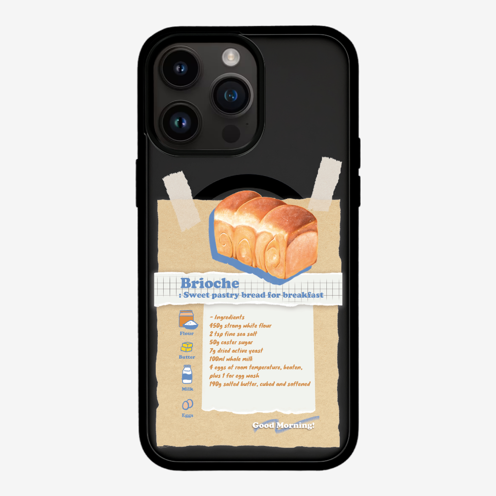 Brioche Bread Recipe Memo Phone Case