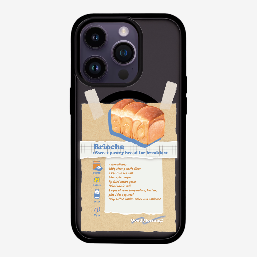 Brioche Bread Recipe Memo Phone Case