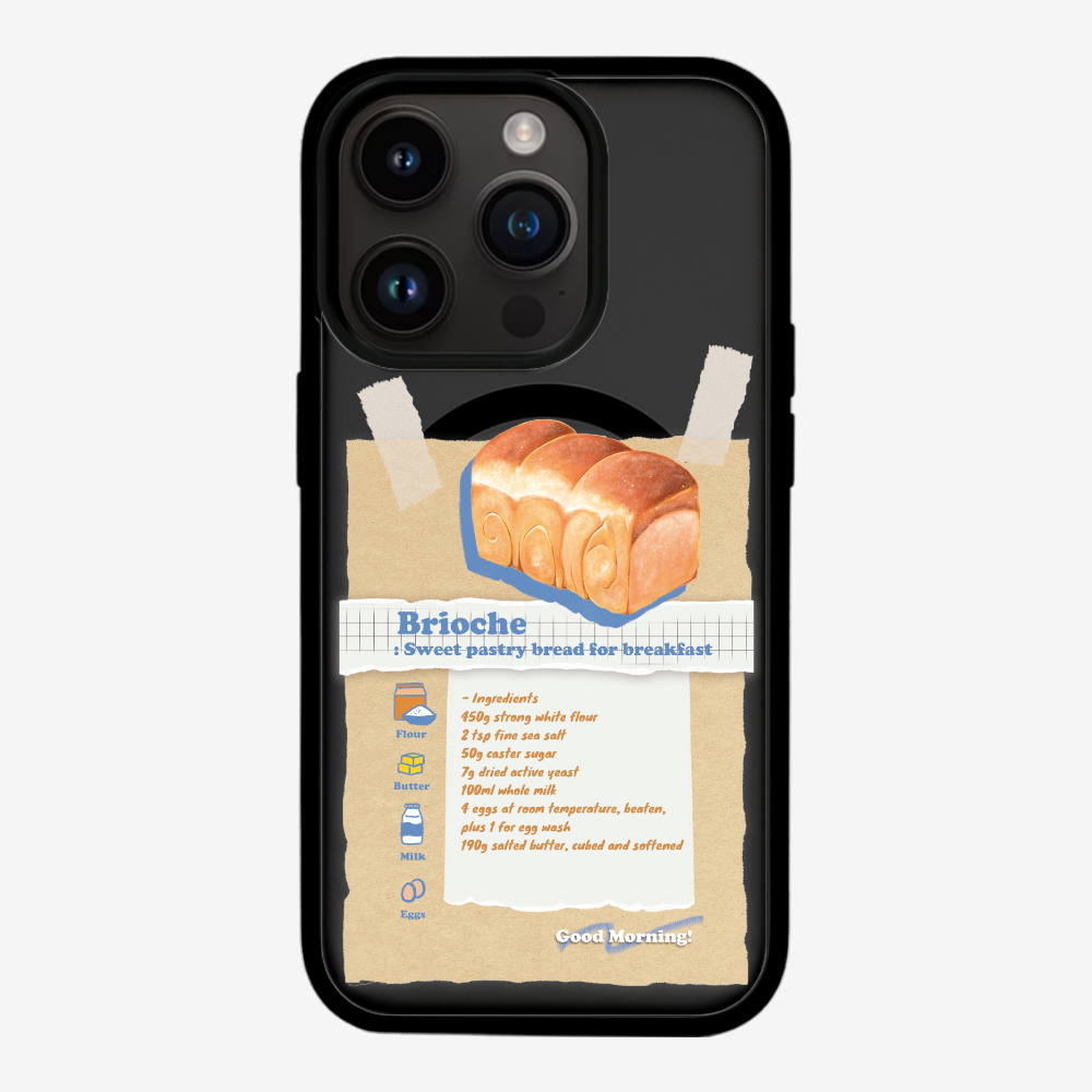 Brioche Bread Recipe Memo Phone Case