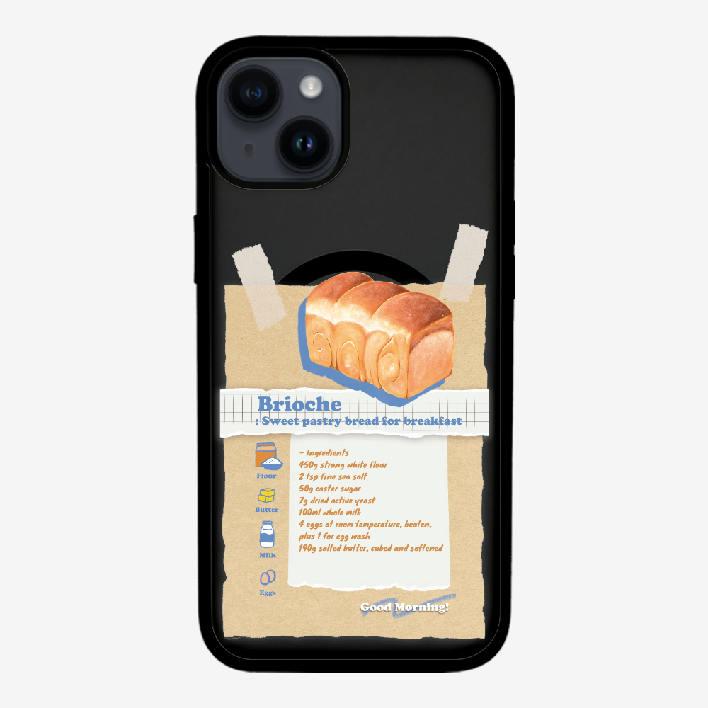 Brioche Bread Recipe Memo Phone Case