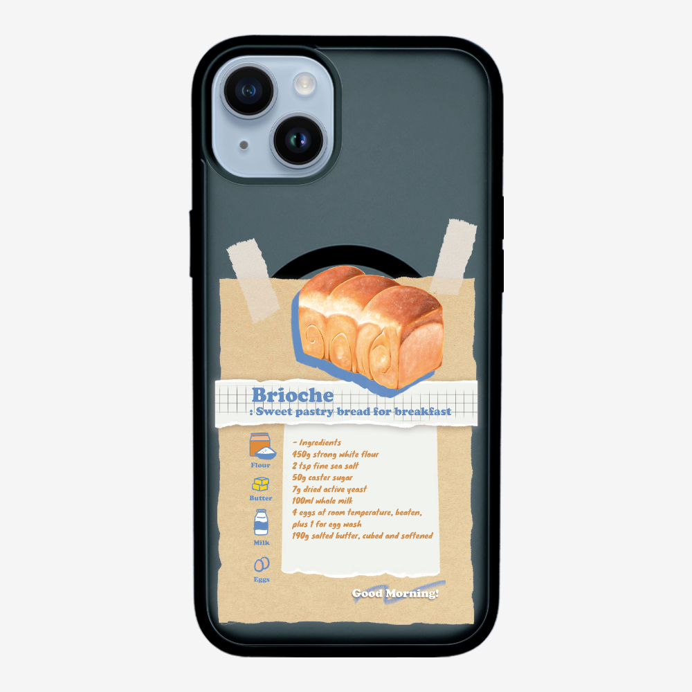 Brioche Bread Recipe Memo Phone Case