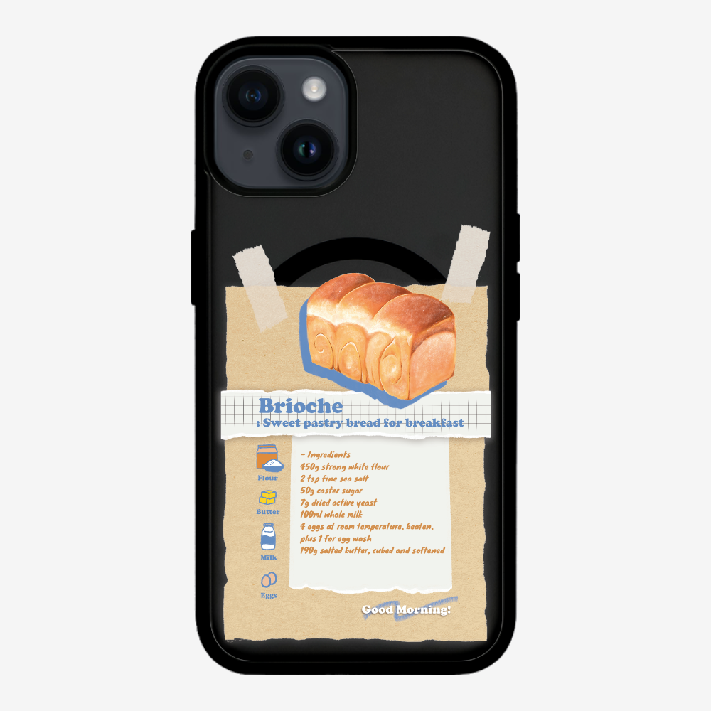 Brioche Bread Recipe Memo Phone Case