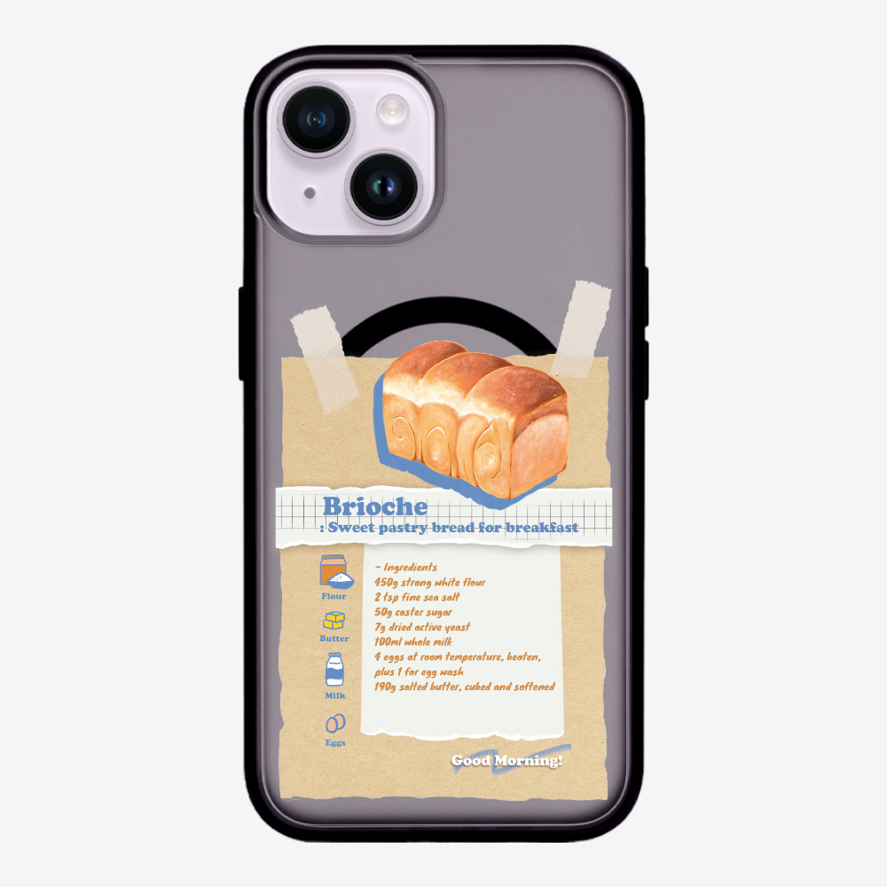 Brioche Bread Recipe Memo Phone Case