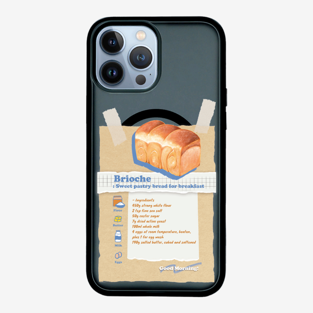 Brioche Bread Recipe Memo Phone Case