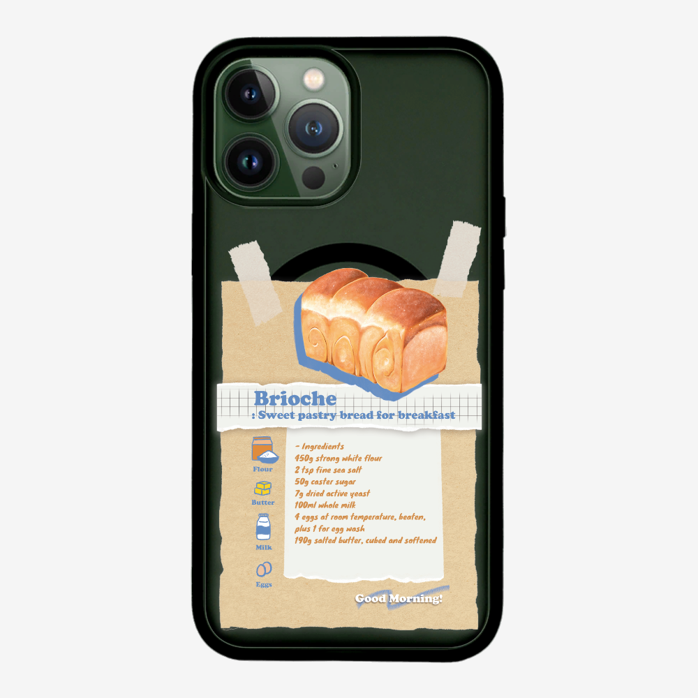 Brioche Bread Recipe Memo Phone Case