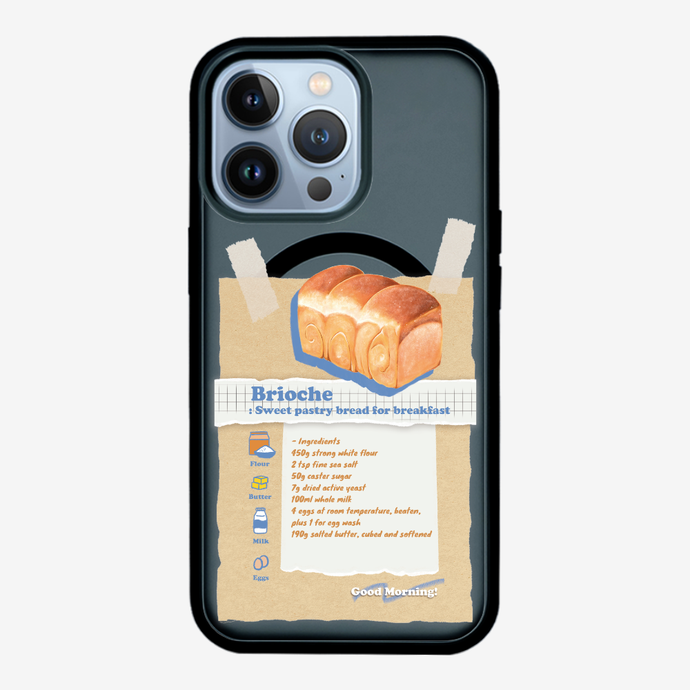 Brioche Bread Recipe Memo Phone Case