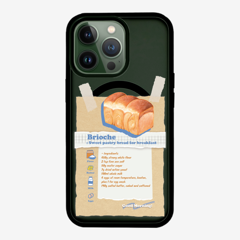 Brioche Bread Recipe Memo Phone Case