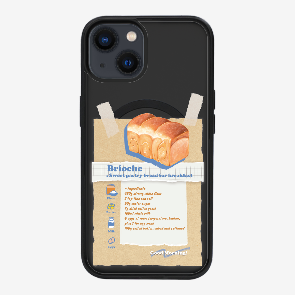 Brioche Bread Recipe Memo Phone Case