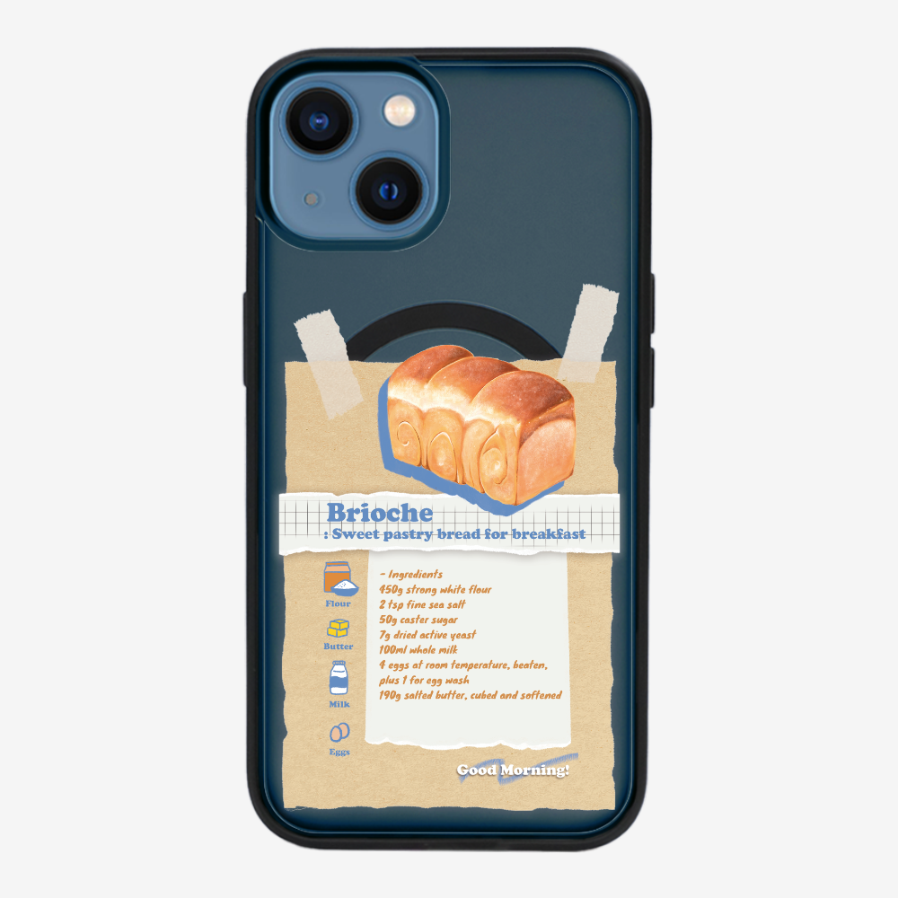 Brioche Bread Recipe Memo Phone Case