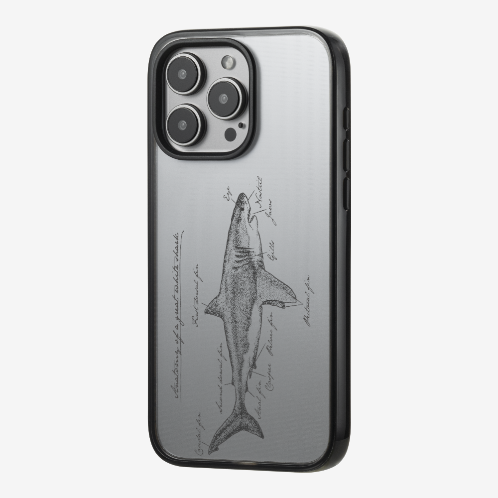 Anatomy of a Great White Shark Phone Case