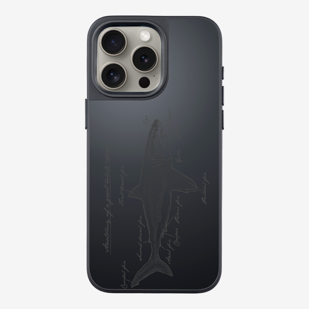 Anatomy of a Great White Shark Phone Case