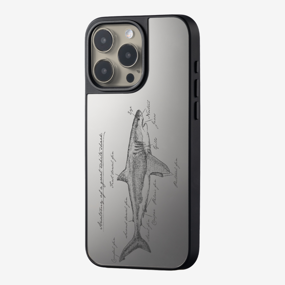 Anatomy of a Great White Shark Phone Case