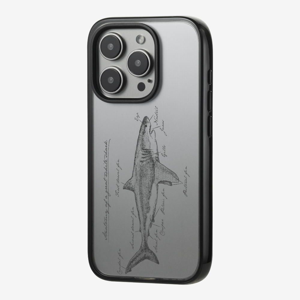 Anatomy of a Great White Shark Phone Case